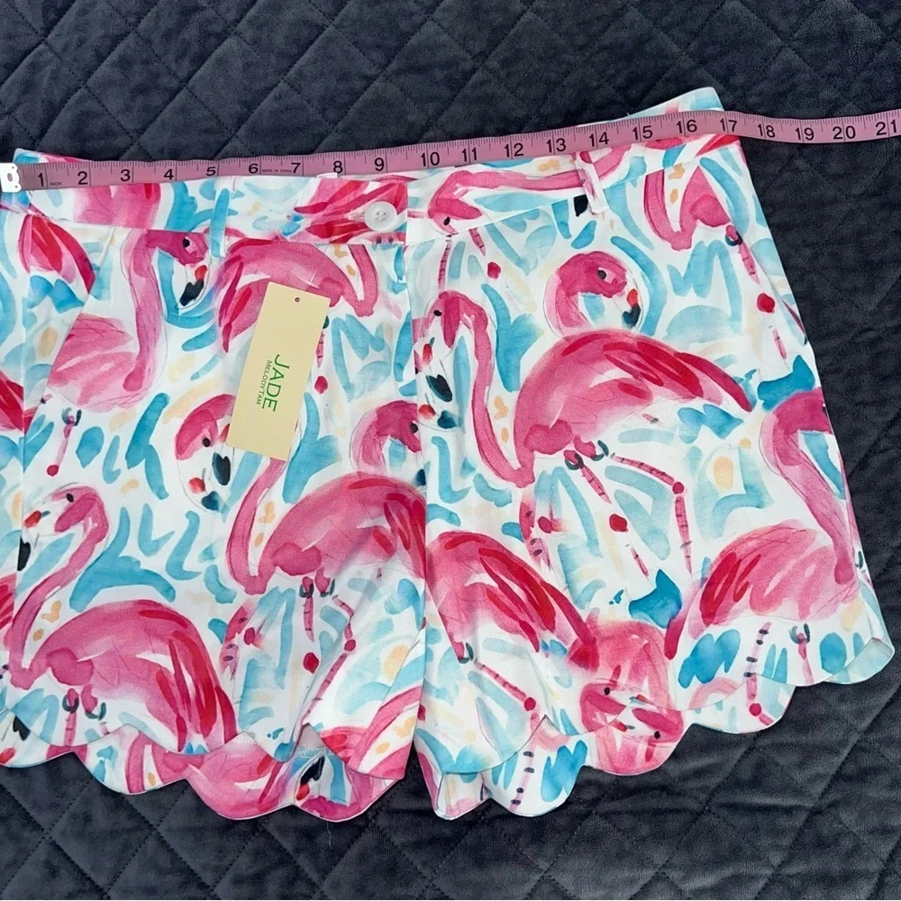 Jade Melody Tam Shorts Women’s Size 8 Flamingo Chino Petal Hem B4